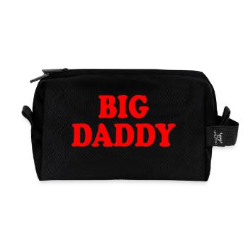 Big daddy - Recycled Toiletry Zip Bag - black - Front