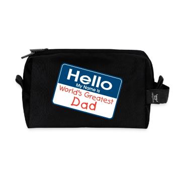 Weltbester Vater - Recycelte Kulturtasche - Schwarz - Vorne