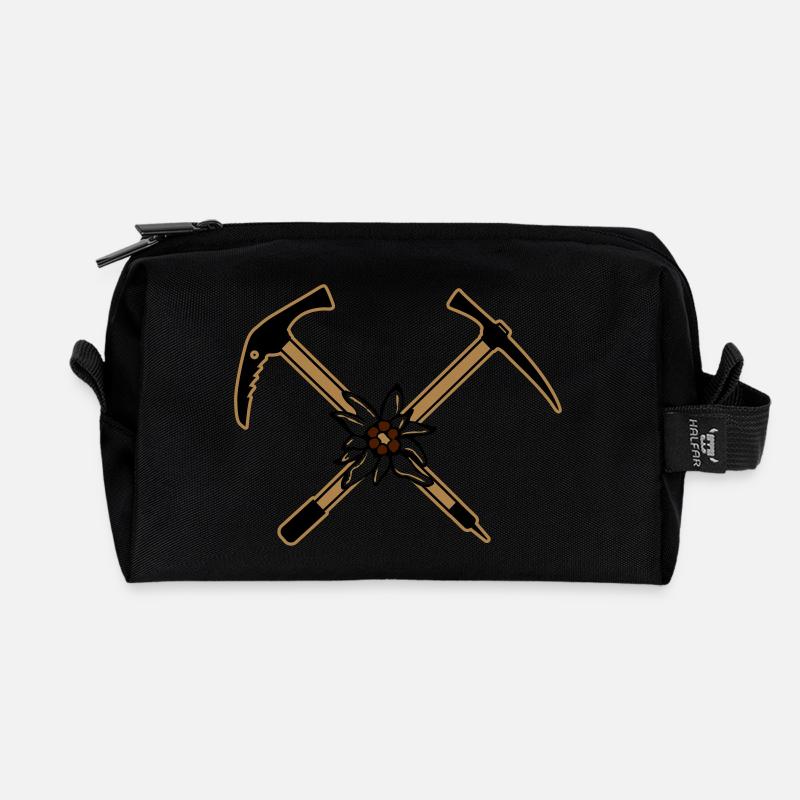 Kraxler - Recycelte Kulturtasche - Schwarz