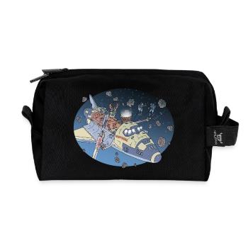 Space Adventure - Trousse de toilette en tissu recyclé - noir - Devant