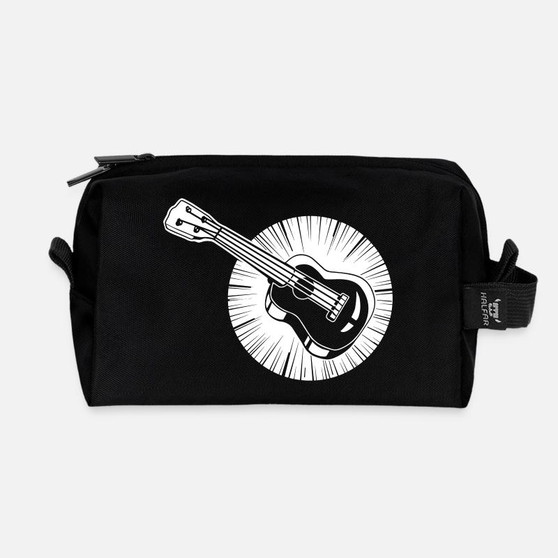 Gitarre Partnershirt - Baby Ukulele - Recycelte Kulturtasche - Schwarz