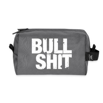 Bullshit - that's nonsense! - Recycled Toiletry Zip Bag - anthracite - Front