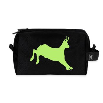 Die Jump (Vector) - Recycelte Kulturtasche - Schwarz - Vorne