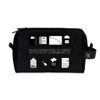 Definition Doctorant - Trousse de toilette en tissu recyclé - noir - Devant