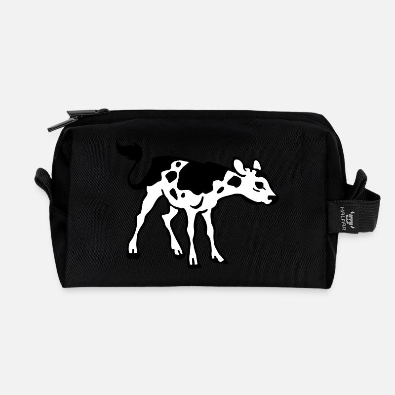 Kalb - Recycelte Kulturtasche - Schwarz