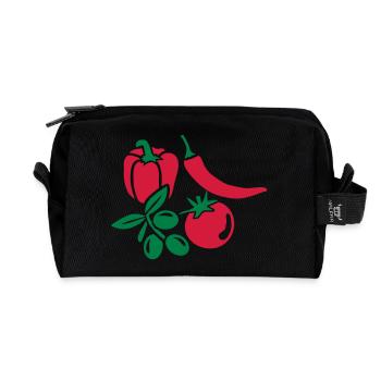 Gemüse - Recycelte Kulturtasche - Schwarz - Vorne