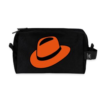 Hut - Recycelte Kulturtasche - Schwarz - Vorne