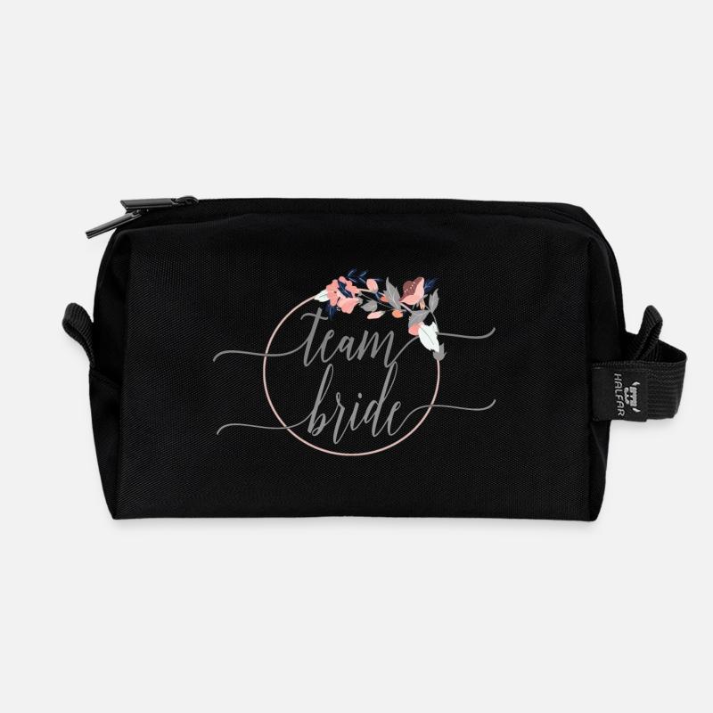 team_bride_flower_1 - Recycelte Kulturtasche - Schwarz