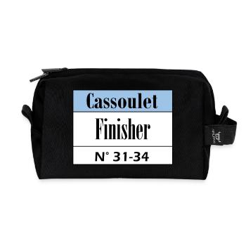 Cassoulet Finisher Languedoc - Recycled Toiletry Zip Bag - black - Front