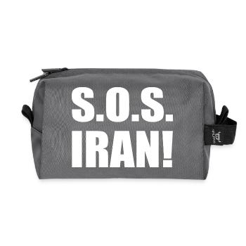 Sos iran - Recycelte Kulturtasche - Anthrazit - Vorne