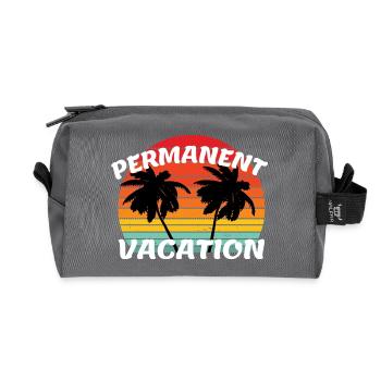 Jours fériés et pensions - Vacances permanentes - Trousse de toilette en tissu recyclé - anthracite - Devant