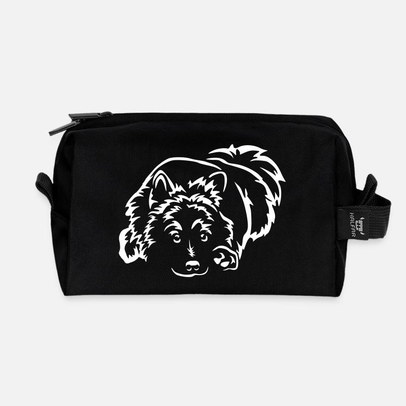 Eurasier "Black Edition" - Recycelte Kulturtasche - Schwarz