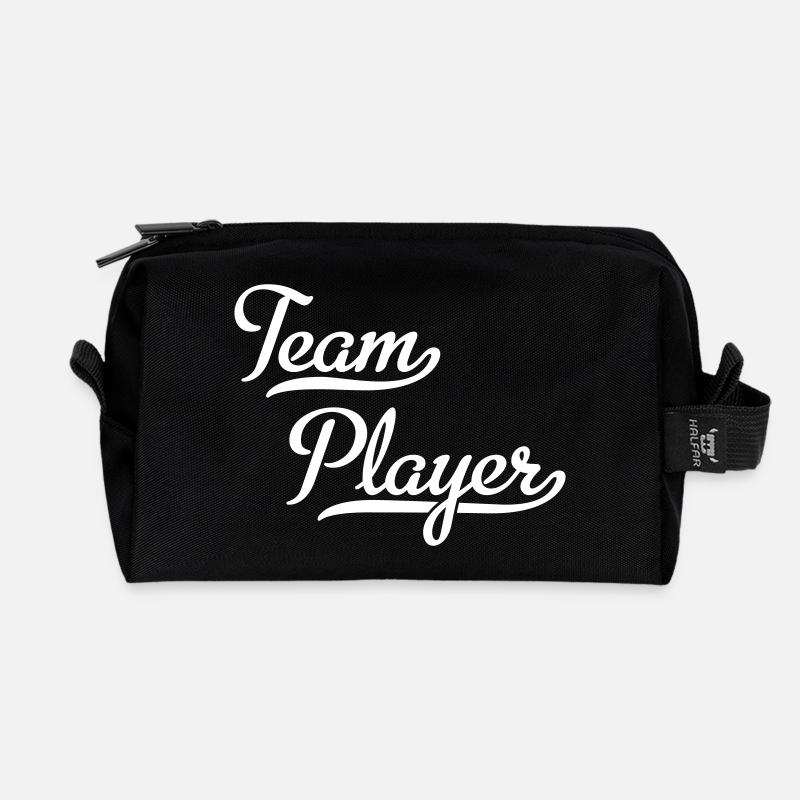 Team Player - Recycled Toiletry Zip Bag - black