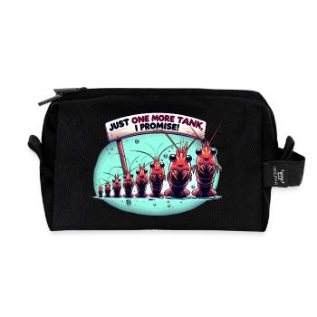 Aquarium de crevettes, Passe-temps aquatique, Nano aquarium - Trousse de toilette en tissu recyclé - noir - Devant