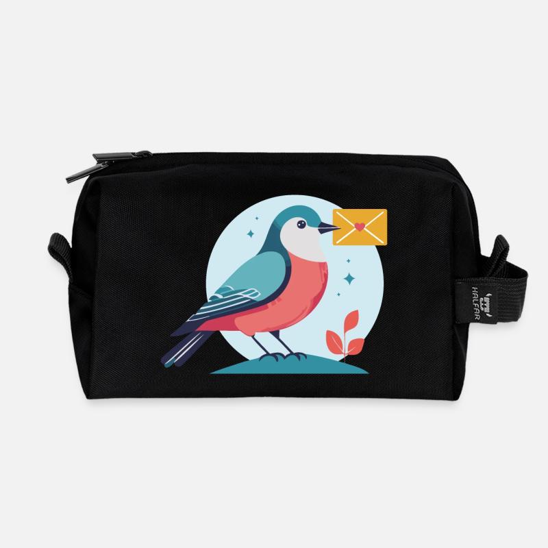 Brief für Sie - Recycelte Kulturtasche - Schwarz