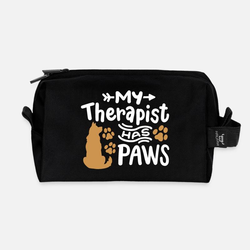 Hundeliebhaber Hundebesitzer - Recycelte Kulturtasche - Schwarz