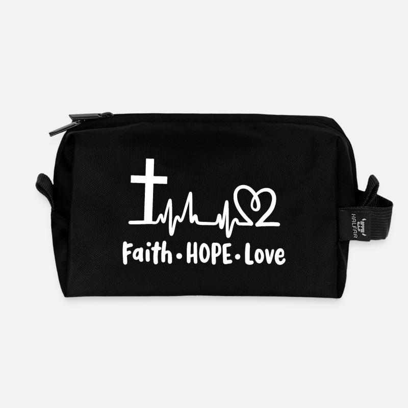 Christlich Glaube Religiös - Recycelte Kulturtasche - Schwarz