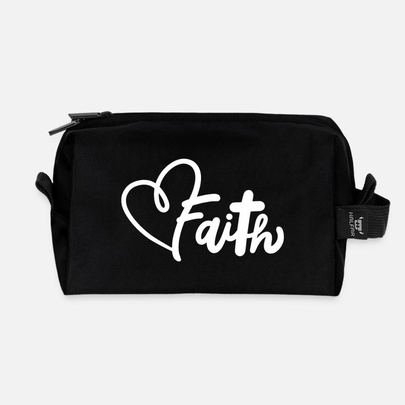 Christlich Glaube Religiös - Recycelte Kulturtasche - Schwarz