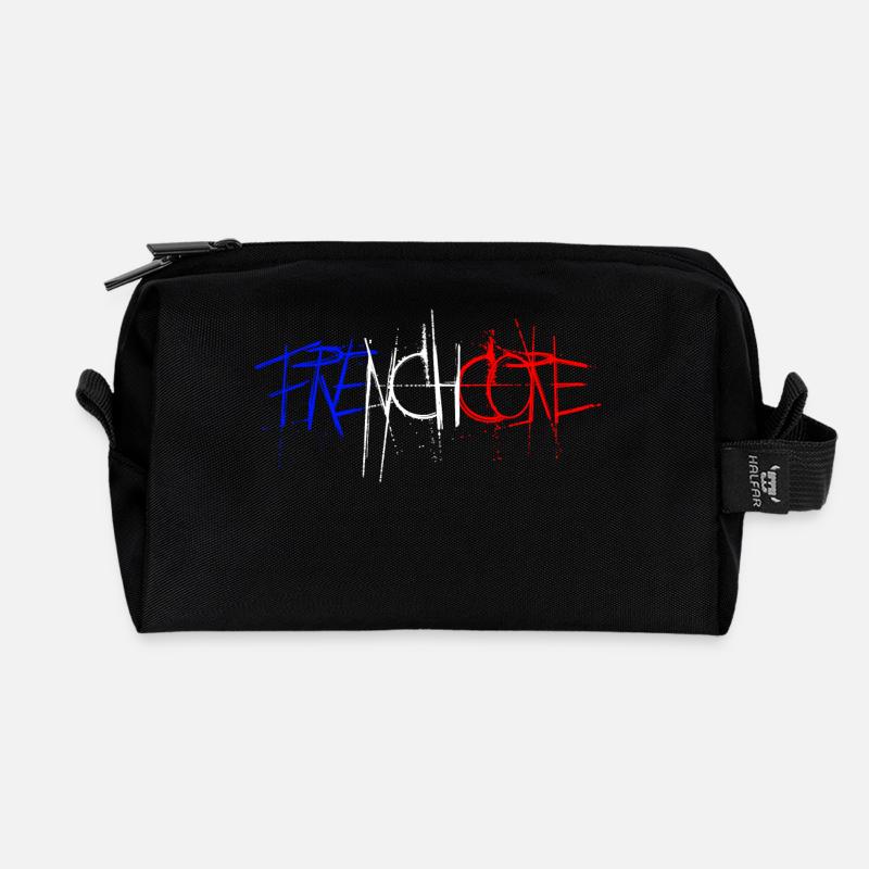 Frenchcore - Recycelte Kulturtasche - Schwarz