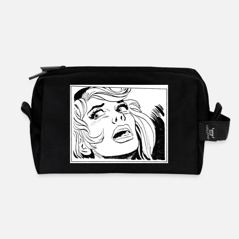 34 Mädchen - Recycelte Kulturtasche - Schwarz