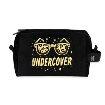 Lunettes de soleil drôles et costume de discours infiltré - Trousse de toilette en tissu recyclé - noir - Devant