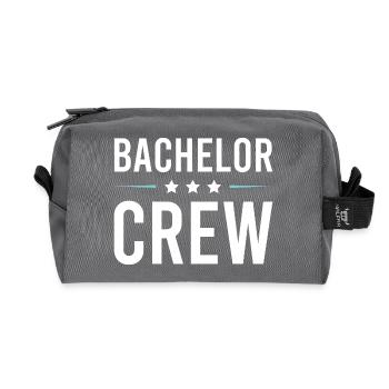 Bachelor Crew - Recycled Toiletry Zip Bag - anthracite - Front