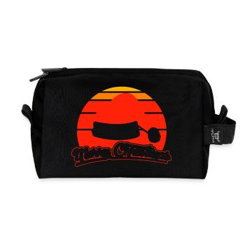 Noël 6 - Trousse de toilette en tissu recyclé - noir - Devant