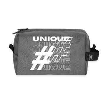 Einzigartige Hashtag-Typografie - Recycelte Kulturtasche - Anthrazit - Vorne