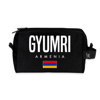 Gyumri, Arménie - Trousse de toilette en tissu recyclé - noir - Devant
