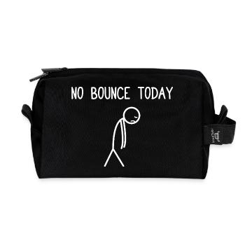 No bounce today Stock Market Stock Market Trader - Recycled Toiletry Zip Bag - black - Front