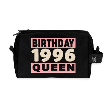 Biker 30 years old 1996 Anniversary - Recycled Toiletry Zip Bag - black - Front