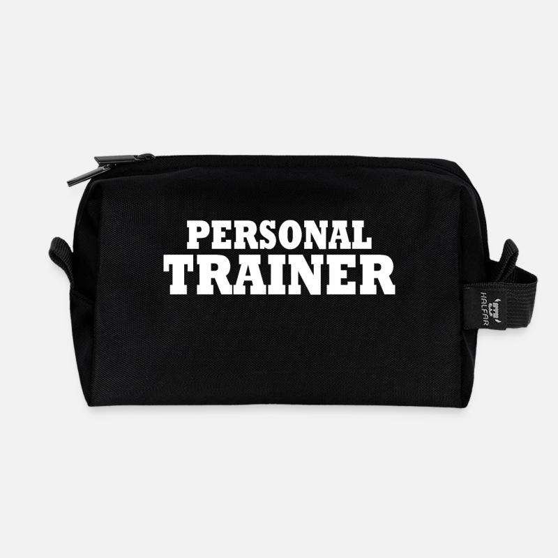 Personal trainer - Recycled Toiletry Zip Bag - black