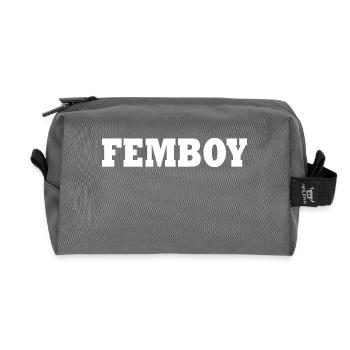 Femboy - Recycelte Kulturtasche - Anthrazit - Vorne