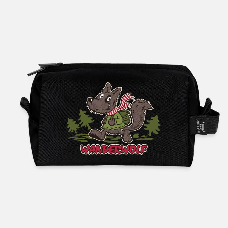Wanderwolf - Recycled Toiletry Zip Bag - black