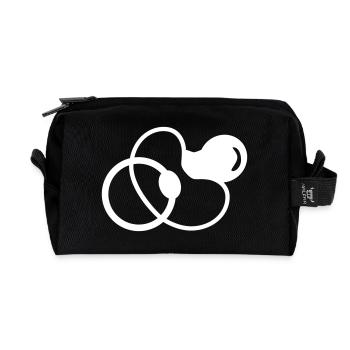 Schnuller - Nuckel - Baby - Recycelte Kulturtasche - Schwarz - Vorne