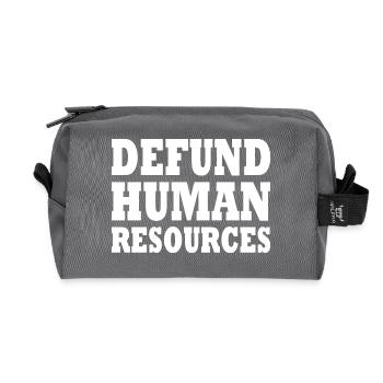 defund human resources - Trousse de toilette en tissu recyclé - anthracite - Devant