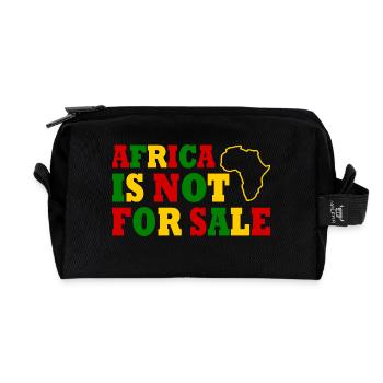 africa is not for sale - Trousse de toilette en tissu recyclé - noir - Devant