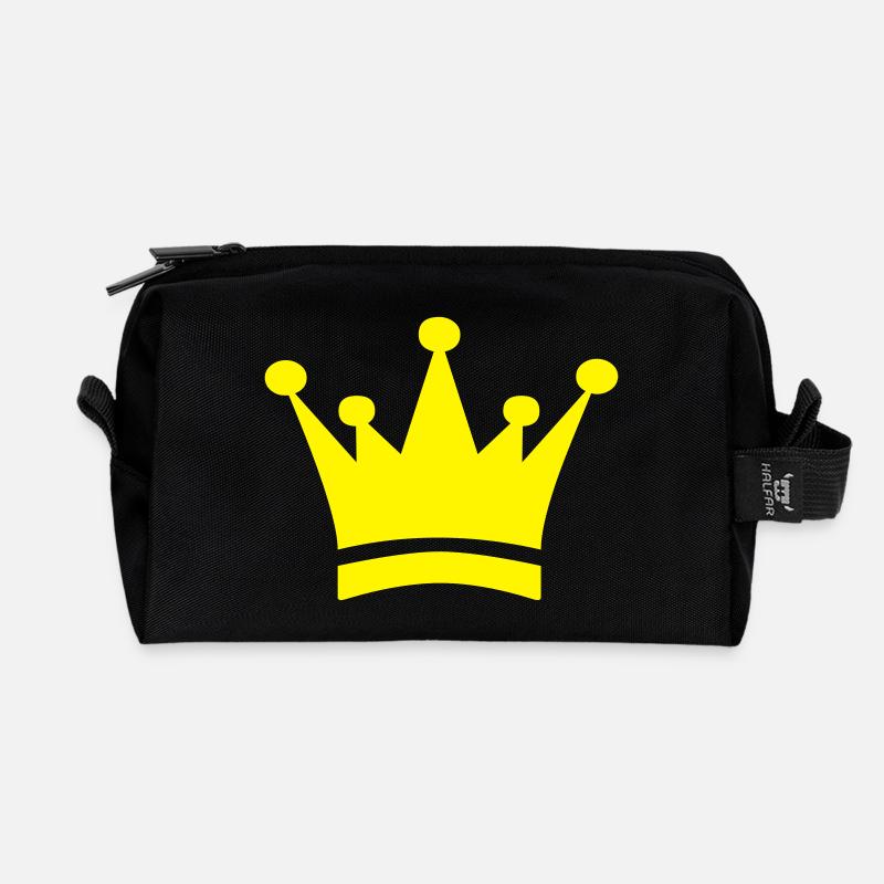 Couronne (V) - Recycled Toiletry Zip Bag - black