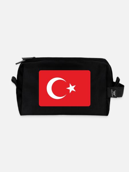 DIE TÜRKEI. - Recycelte Kulturtasche - Schwarz
