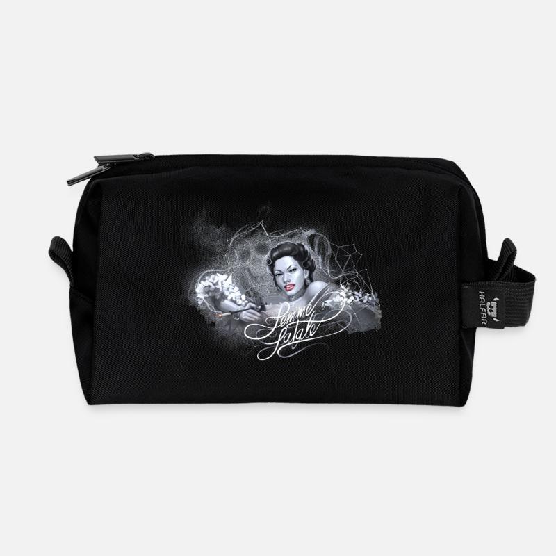 femmefatale - Recycelte Kulturtasche - Schwarz