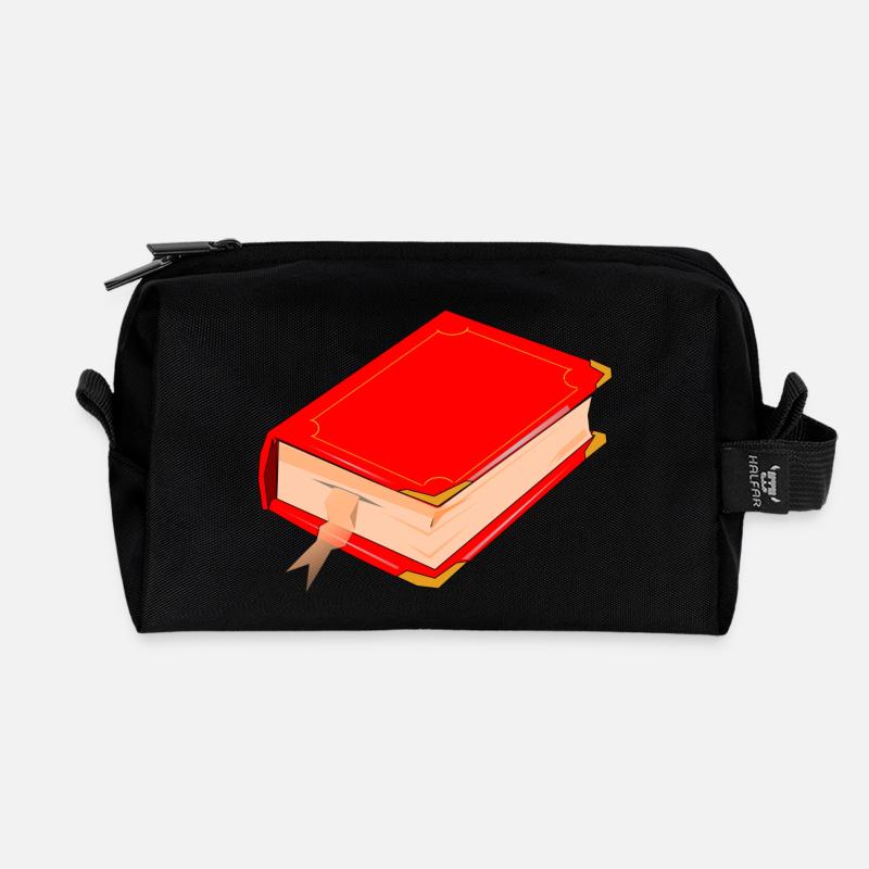 Buch - Recycelte Kulturtasche - Schwarz