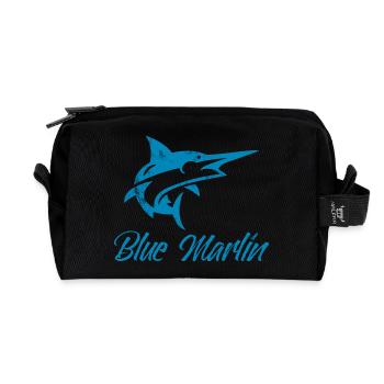 Pêcheurs - Pêche - Blue Marlin - Cadeau - Trousse de toilette en tissu recyclé - noir - Devant