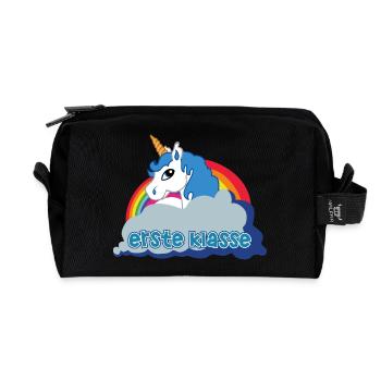 Erste Klasse! (Always be you) - Recycelte Kulturtasche - Schwarz - Vorne
