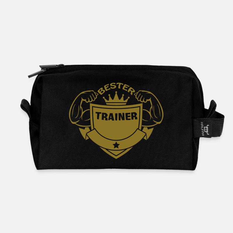 Bester trainer - Recycled Toiletry Zip Bag - black