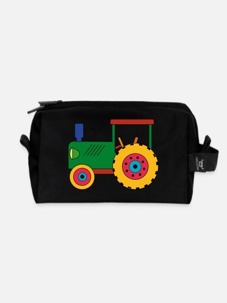 Traktor Spielzeug Trekker - Recycelte Kulturtasche - Schwarz