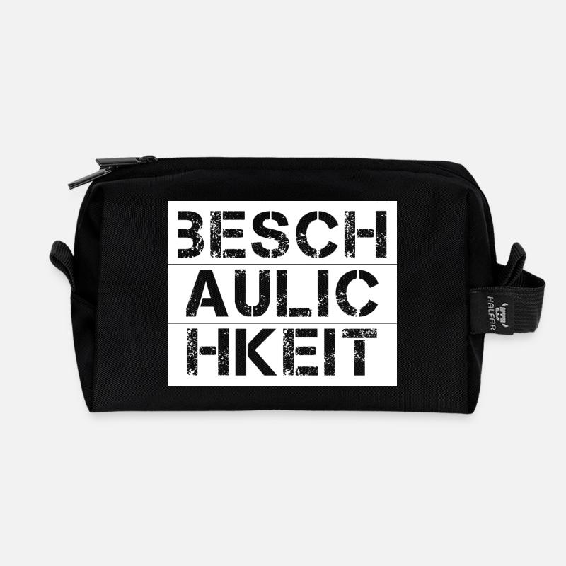Beschaulichkeit - Recycelte Kulturtasche - Schwarz