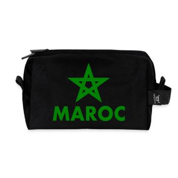 Morocco - Recycled Toiletry Zip Bag - black - Front