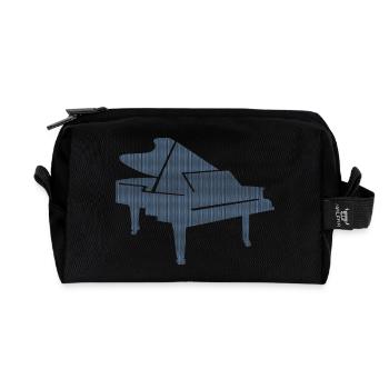 DNA Piano - Passion for classical music - Recycled Toiletry Zip Bag - black - Front