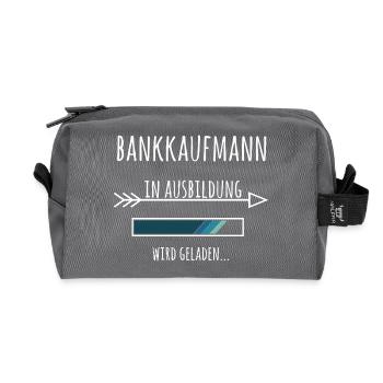 Bankkaufmann Banker Ausbildung Beruf Geschenk - Recycelte Kulturtasche - Anthrazit - Vorne
