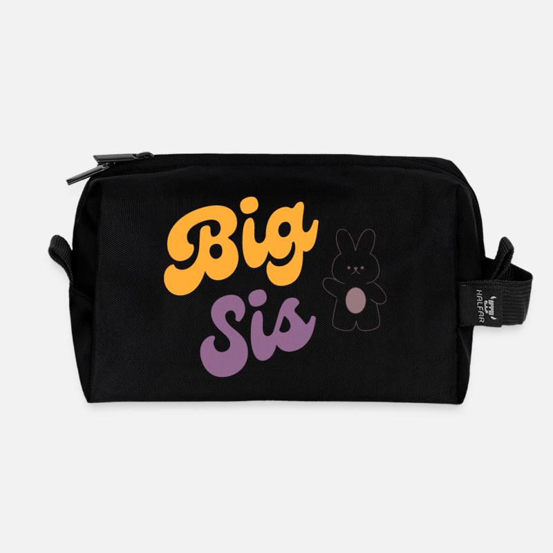 BIG SIS - Recycelte Kulturtasche - Schwarz